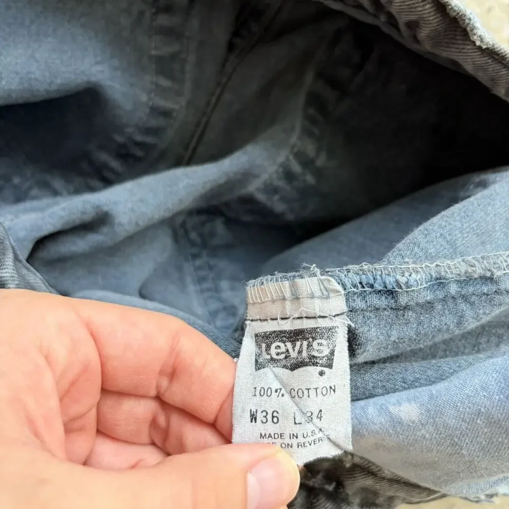Vintage 90s Levi's 505xx Black Regular Fit Jeans 34x32